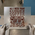 Coffee & Jesus Quote | DTF Transfer Ready to Press | Faith Heat Transfer