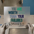 You Are Worth More Than Your Failures Romans 3:23 | DTF Transfer Ready to Press | Inspirational Heat Transfer