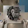 Lion Christian Quote | DTF Transfer Ready to Press | Inspirational Heat Transfer