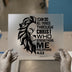 Lion Christian Quote | DTF Transfer Ready to Press | Inspirational Heat Transfer