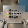 Jesus The Way The Truth The Life | DTF Transfer Ready to Press | Retro Christian Heat Transfer