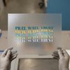 Pray Wait Trust Stacked | DTF Transfer Ready to Press | Retro Style Heat Transfer