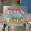 Thank You Jesus | DTF Transfer Ready to Press | Retro Christian Heat Transfer