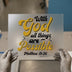 With God All Things Are Possible | DTF Transfer Ready to Press | Inspirational Heat Transfer