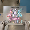 Silly Rabbit Easter Is For Jesus DTF Transfer Ready to Press | Spring Floral Heat Transfer