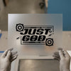 Just God Faith | DTF Transfer Ready to Press | Y2K Streetwear Heat Transfer