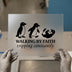 Walking by Faith Penguin DTF Transfer Ready to Press | Humorous Heat Transfer