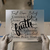 Faith & Affirmations | DTF Transfer Ready to Press | Inspirational Script Heat Transfer