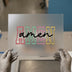 Amen Collegiate Script | DTF Transfer Ready to Press | Retro Faith Heat Transfer