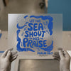 Let the Sea Shout His Praise | DTF Transfer Ready to Press | Nautical Heat Transfer