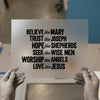Believe Like Mary Trust Like Joseph | DTF Transfer Ready to Press | Faith Heat Transfer