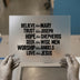 Believe Like Mary Trust Like Joseph | DTF Transfer Ready to Press | Faith Heat Transfer