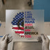 American Sunflower 'Good Girl' Quote | DTF Transfer Ready to Press | Patriotic Heat Transfer