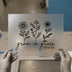 Grow in Grace 2 Peter 3:18 | DTF Transfer Ready to Press | Botanical Script Heat Transfer