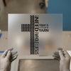 All I Need Is Yarn & Jesus Cross | DTF Transfer Ready to Press | Faith Heat Transfer