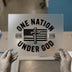 One Nation Under God DTF Transfer Ready to Press | Patriotic Heat Transfer