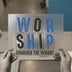 Worship Through The Worry | DTF Transfer Ready to Press | Faith Heat Transfer