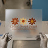 Grateful Thankful Blessed Flowers | DTF Transfer Ready to Press | Boho Heat Transfer