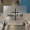 John 3:16 Cross DTF Transfer Ready to Press | Faith Heat Transfer