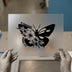 Be Transformed Butterfly & Flowers | DTF Transfer Ready to Press | Inspirational Heat Transfer