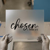 Chosen 1 Peter 2:9 | DTF Transfer Ready to Press | Scriptural Heat Transfer