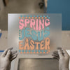 Spring Jesus Easter | DTF Transfer Ready to Press | Retro Groovy Heat Transfer