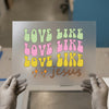 Love Like Jesus Retro Groovy | DTF Transfer Ready to Press | Christian Heat Transfer