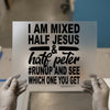 Mixed Half Jesus Half Peter | DTF Transfer Ready to Press | Bold Statement Heat Transfer