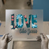 Love Like Jesus Floral DTF Transfer Ready to Press | Inspirational Heat Transfer