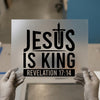 Jesus Is King Revelation 17:14 | DTF Transfer Ready to Press | Christian Faith Heat Transfer
