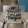 Not Perfect Just Forgiven | DTF Transfer Ready to Press | Faith Heat Transfer