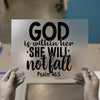 God Is Within Her Scripture | DTF Transfer Ready to Press | Faith Heat Transfer