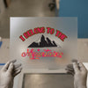 I Belong to the Mountains DTF Transfer Ready to Press | Retro Style Heat Transfer