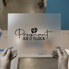 Pregnant AF with Baby Feet | DTF Transfer Ready to Press | Humorous Heat Transfer