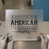 American Mama Stacked Text | DTF Transfer Ready to Press | Retro Type Heat Transfer