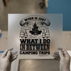 Camping Trips Quote | DTF Transfer Ready to Press | Retro Outdoor Heat Transfer