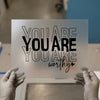 You Are Worthy DTF Transfer Ready to Press | Motivational Quote Heat Transfer