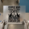 Cat Lover Quote DTF Transfer | Ready to Press | Funny Pet Heat Transfer