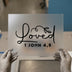Loved 1 John 4:9 | DTF Transfer Ready to Press | Scriptural Heat Transfer