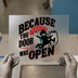 Because The Door Was Open Skydiving | DTF Transfer Ready to Press | Adventure Heat Transfer