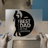 Best Dad in the Universe & Child | DTF Transfer Ready to Press | Father's Day Heat Transfer