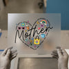 Mother Heart Word Art | DTF Transfer Ready to Press | Vibrant Heat Transfer