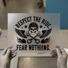 Respect The Ride Fear Nothing | DTF Transfer Ready to Press | Biker Heat Transfer