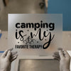 Camping Is My Favorite Therapy | DTF Transfer Ready to Press | Adventure Heat Transfer