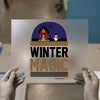 Winter Magic Snow Globe | DTF Transfer Ready to Press | Cozy Heat Transfer