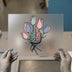 Brain and Flower Bouquet | DTF Transfer Ready to Press | Mental Health Heat Transfer