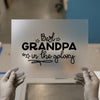 Best Grandpa in the Galaxy | DTF Transfer Ready to Press | Family Heat Transfer
