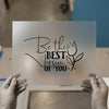 Be The Best Version Of You Quote | DTF Transfer Ready to Press | Inspirational Heat Transfer