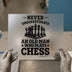 Never Underestimate An Old Man Who Plays Chess | DTF Transfer Ready to Press | Retro Heat Transfer