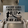 Every Girl Needs A Little Rip In Her Jeans | DTF Transfer Ready to Press | Western Heat Transfer